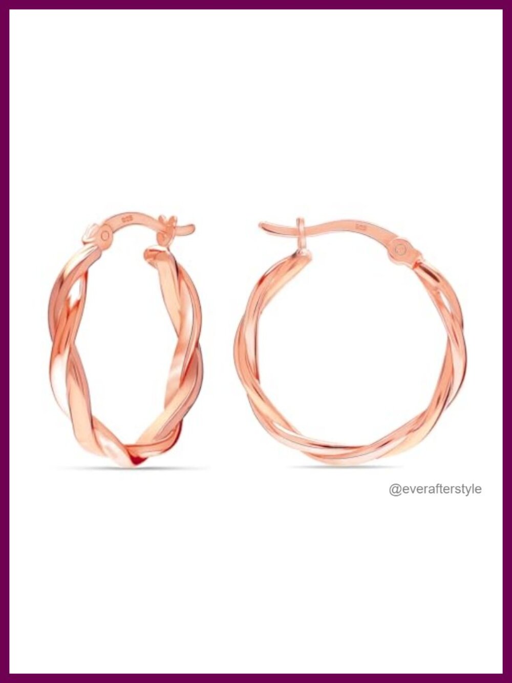 925 Sterling Silver Small Hoop Earrings Lightweight Click-Top Gold Plated Women